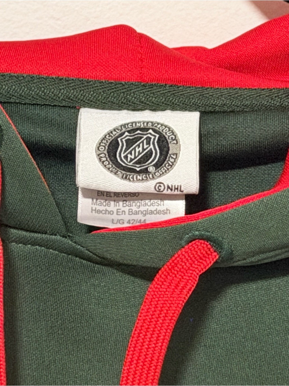 Men's Minnesota Wild NHL Poly Fleece Pullover Hoodie - Picture 3 of 4